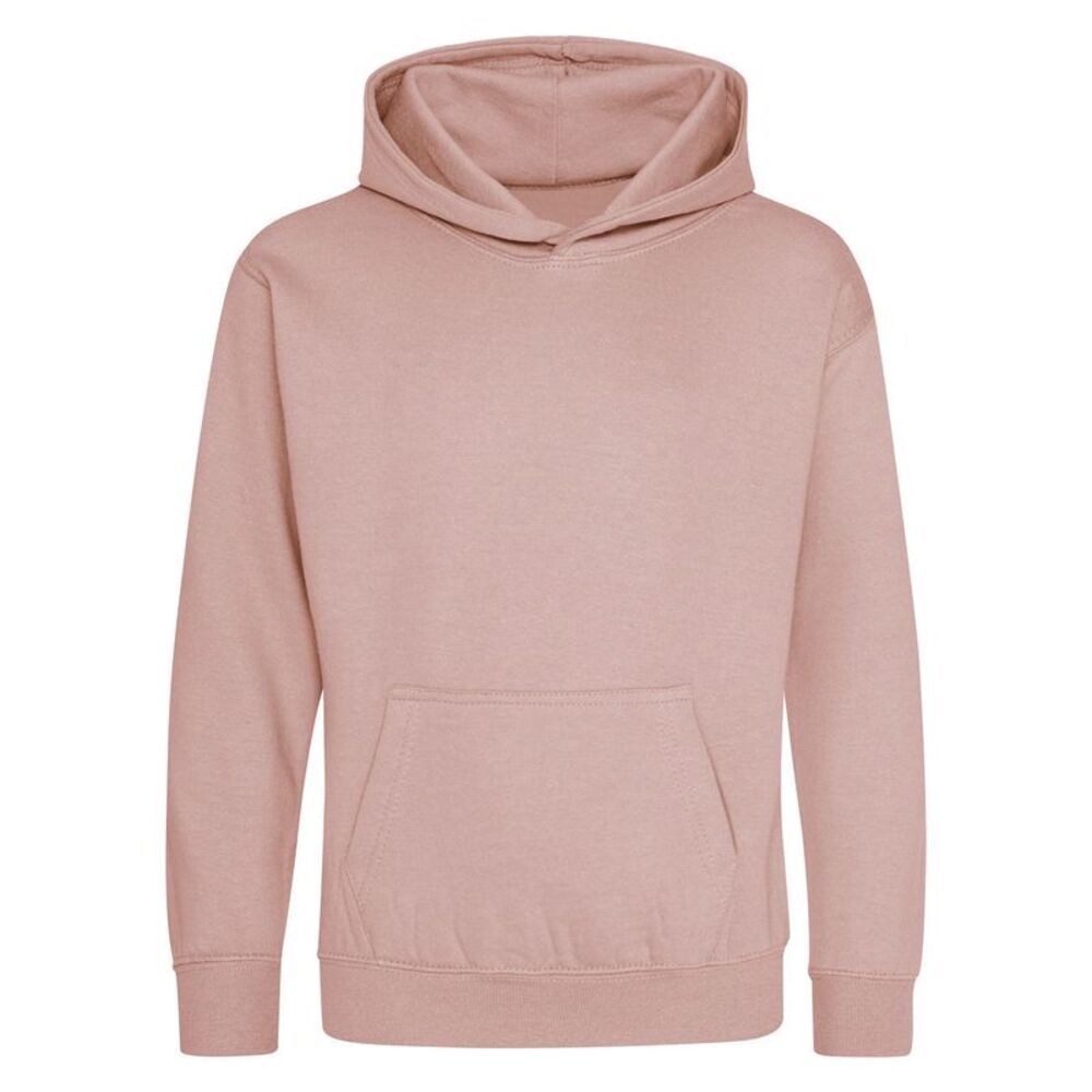 Awdis Childrens/Kids Heather Hoodie / Dusty Pink
